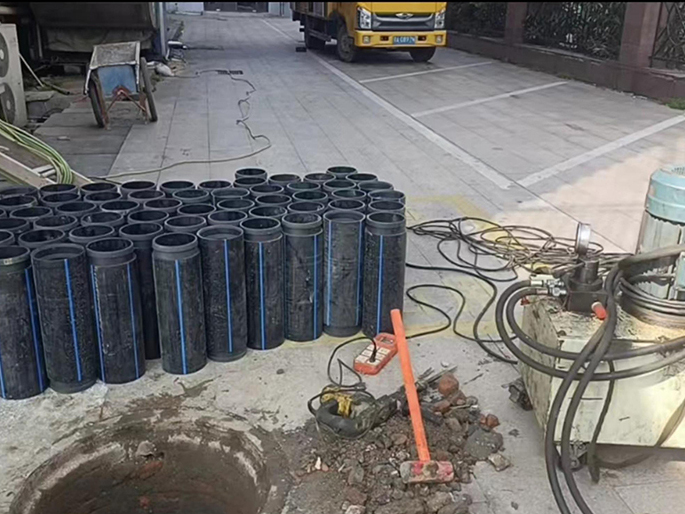 金华PE置换管厂家 DN315置换管 非开挖管短管置换